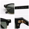 Masowe męskie okulary przeciwsłoneczne mężczyźni kobiety Women Sunglass Club Sun Glass Ochrony UV z czarną skórzaną obudową Packag6141891