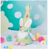 Amerikaanse voorraad Pasen Gnomes Pluche Bunny Speelgoed voor Kinderen, Mini Leuke 25 cm Dwerg Faceless Doll Konijn Doll Jongen Meisjes Geschenken Thuis Tafel Decoraties
