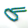 Fidget Snake Puzzle Tracce stravaganti Scatta e clicca Giocattoli sensoriali Bambini Adulti Ansia Sollievo dallo stress ADHD Ha bisogno di feste educative Mantiene F4534110