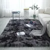 Carpets Beautiful Shaggy Alfombra Tie-dye Carpet Plush Silky Rugs Kids Room Floor Fluffy Mats Faux Fur Area Rug Living3139