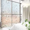 Window Stickers 3D Decoratieve Privacy Film Sticker Statisch Cling Stained Glass Deur Decal voor Huis Slaapkamer Badkamer Office Decor