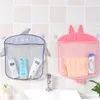 Borse portaoggetti Borsa a rete da bagno per bambini Design a ventosa per giocattoli da bagno Forme di animali da cartone animato per bambini Rete di sabbia in tessuto