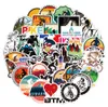 50 PCS Mixed Skateboard Stickers Outdoor Ride Sport Mountain Bike For Car Laptop Helmet Stickers Pad Bicycle Motorcycle PS4 Notebook Guitar Pvc Decal
