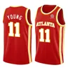 2021 Trae 11 Young Jersey De'andre 12 Hunter Retro Mesh Spud 4 قمصان كرة السلة Webb إصدار المدينة