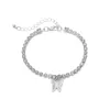 Bracelet géométrique tridimensionnel Simple pour femmes, pendentif de tempérament, petit papillon, pompon, Inte22