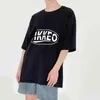 IEFB Sommer Rundhals T-shirt männer Kurzarm Lose T-shirt Koreanische Mode Chic Casual Einfache Brief Printting Tops 9Y6966 210524
