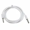 1m 3.5mm macho para macho estéreo áudio jack cabo AUX para alto-falante de telefone android branco