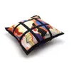 Sublimation Pillow Case Black Blank Grid Heat Transfer Throw Cushion Cover Home Sofa Pillowcases 40*40cm Sea