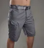 Atualizado homens impermeáveis ​​shorts táticos Caminhadas de carga ao ar livre Caça Ripstop Casual multi-bolsos curtos 210716