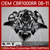 Injektionsform för Honda Body CBR1000 CBR 1000 RR CC 08-11 Bodywork 60NO.17 CBR 1000RR 1000CC CBR1000RR 08 09 10 11 CBR-1000 2008 2009 2010 OEM Fairing Repsol Black