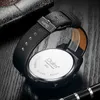 Moda masculina relógios de quartzo com compasso exclusivo desenho de disco homens relógio de relógio de negócios ocasional esporte ao ar livre dual fuso horário g1022