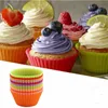 Siliconen Muffin Cake Cupcake Cup Cakes Mold Case Bakvormen Maker Mold Tray Bakken Jumbo KKB6954