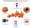 Gonfiabili di Halloween Zucca Decorazione per esterni con LED incorporati Blow Up Party Festive Yard Garden Prawn Decor 7.5FT Long