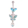 Yyjff D0108 Bowknot Belly Fling Ring Mix Mix Colors