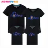 Sharpister Matey Matching Outfits T Рубашки Мать Дети Футболка Семейная Одежда Мать Дочь Отец Сын 210713