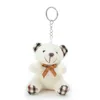 10Pcs/Lot 10cm 20g Mini Plush Keychain And Pendant Pink Bear Doll Toys