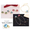 Baffin Trendy Animal Jewelry Sets Crystals From Swarovski Elephant Chain Bracelet Stud Earrings Gold Color For Women Girls