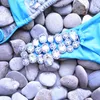 Summer Luxury Rhinestone 2 Piece Swimsuit Women Blue Sexy Female Beach Style Halter Bra And Panty Underwear Bras Sets