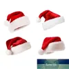 Sombrero de Navidad clásico Niños adultos Grueso Cálido Santa Rojo Blanco Gorro Gorro Sombreros Adornos decorativos Sombrero de fiesta de Navidad Regalo de Navidad Fac262I