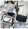 dicky0750 HBP wholesale Fashionable bags chain shoulder bag boys personality all-match men's crossbody bag trend Zipper Mobile phone pocket ID slot