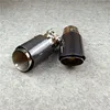 2pcs Parlak Akrapovic egzozlar BMW Volkswagen Benz Kuyruk İçin Araba Styling Boru Susturucu Uç Karbon Fiber