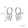 フープハゲかわいいスターイヤリングファッションゴールドカラーチリクラウンタッセル韓国の女性ジュエリー銅の友達パーティーギフトのためのイヤリング