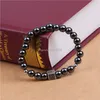 Magnet Beads Strands Bracelet Black Zircon Box Stone Bracelets wristband cuff for women men fashion jewelry