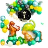 Dinosaurier-Dschungel-Partyzubehör, Dinosaurier-Luftballons für Jungen-Geburtstagsparty-Dekoration, Kinder, Jurassic Dino Wild One Party-Dekoration Y201006 2267 Y2