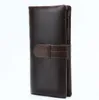 Factory Men's Genuine Leather Long Coin Purse Wallets Multi-card Card Head Layer cow Leathers Wallet 3549