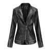ladies plus size faux leather jackets