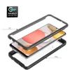 Heavy Duty Protection ShockoProof Fodral för Samsung Galaxy A42 5G Soft TPU + PET Front Film Transparent Acrylic Hard PC Back Cover