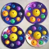 Christmas Fidget Toys Eight Planets 7 continents and 8 oceans Bubble Early Education Decompression Finger Pressing Bubbles Children Bathroom Toy