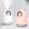 Umidificador 300ml Coelho Bonito Ultra-Silento USB Aroma Quarto Essencial LED LED Night Lamp Purificador Névoa Maker Air Fresher