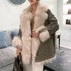 double sided fur coat