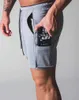 サイドポケットジャガン夏ブランド新フィットネススポーツショーツ男性走行ショートパンツ練習ジョギングショートパンツジョガーズx0628
