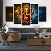 5 panneaux seigneur Ganesha maison Docor éléphant affiches et impressions toile peinture mur Art photos pour salon mur décor bouddha