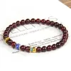 red garnet beads