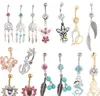 Navel & Bell Button Rings Body Jewelry 20Pcs Mix Style Belly Piercing Dangle Ring Beach Drop Delivery 2021 Dwfdp