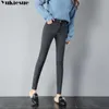 Jeans quentes da cintura alta para mulheres Blue Feminino Black Winter Jeans Jean Femme Ladies Troups 210608