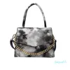 Borse a tracolla in pelle PU alligatore tie dye per donna Bella borsa da donna femminile Moda borse piccole tutto-fiammifero a tracolla