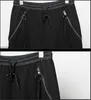 Orijinal Tasarım Erkekler Fermuarlı Pantolon Şort / Gevşek Sıradan Spor Salonu Pantolon Bıraktı Kasık Sarouel Harem Basketbol S