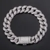 Men Hip Hop Necklace Bracelet 1618202224inch Cuban Chain 5A Cubic Zirconia Stone Necklaces Men039s 78inch Bracelets Man 14856342