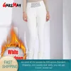 Pantalon d'hiver pour femme Femme Automne Casual Pantalon chaud pour femme Classique Taille élastique Grande taille Skinny Mode 210428