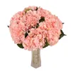 인공 수국 꽃 47cm 가짜 실크 단일 진짜 터치 웨딩 센터 피스 홈 파티 장식 꽃 DH9679