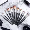 12st Custom Logo Bling Make Up Rhinestone Syntetic Diamond Glitter Sparkle Makeup Brush Set1600468