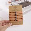 5set (6 pcs / set) artesanal trançado turco Lucky Mal Eye Friendship Braceletes Set para Mulheres Jóias Presente