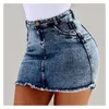 Saias Sexy Mulheres Denim Saia Sólida Cor Skinny Curto Verão Moda Lavado Pacote Slim Mini