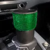 その他のインテリアアクセサリーキラキラオートガーベッジCAN CAR CUP HOLDER TRASH WITH LID MINI BIN用の自動車用