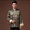 الملابس العرقية الذكور زي 2021 التطريز التنين النزجة التقليدية الصينية للرجال قميص قمم سترة شيونغسام هانفو خمر
