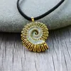 Pendant Necklaces 1PCS Mermaid Seashell Necklace Ariel Voice Sea Shell Conch Glowing Witch Spiral Costume267x